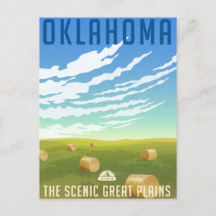 Oklahoma Vintage Travel america tulsa Verenigde St Briefkaart