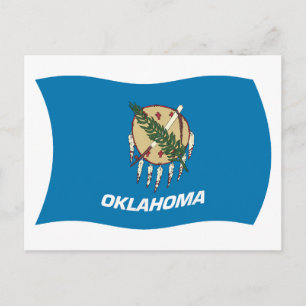 Oklahoma Vlag Ansichtkaart Briefkaart
