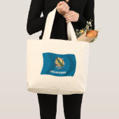 Oklahoma Vlag Boodschappentas Grote Tote Bag (Voorkant (product))