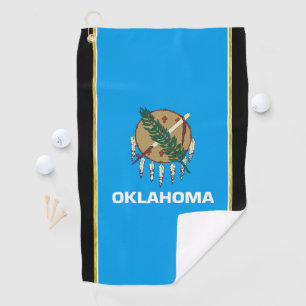 Oklahoma vlag golfhanddoek