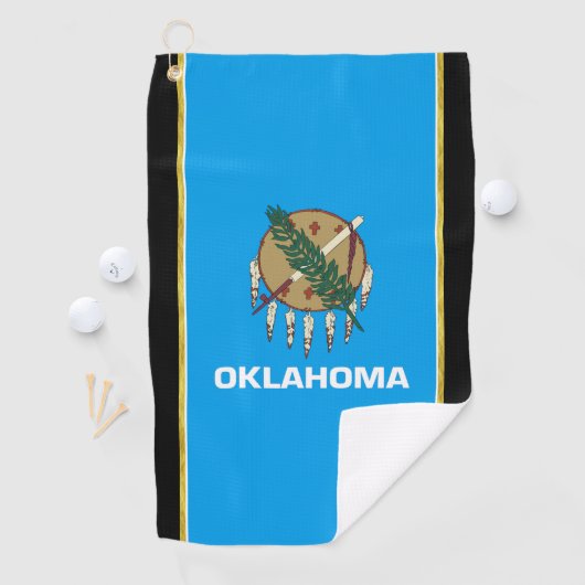 Oklahoma vlag golfhanddoek (Insitu)