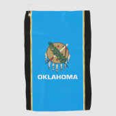 Oklahoma vlag golfhanddoek (Voorkant)