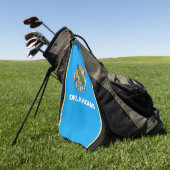 Oklahoma vlag golfhanddoek (Groen)