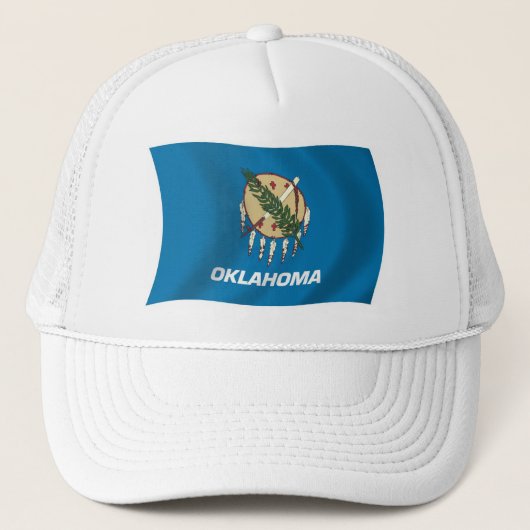 Oklahoma Vlag Hoed Trucker Pet (Voorkant)