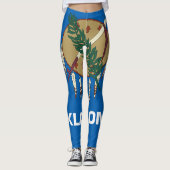 Oklahoma vlag leggings (Voorkant)