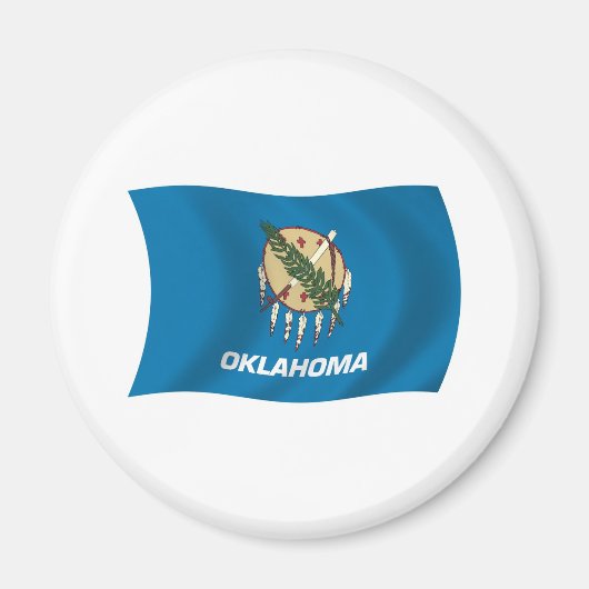 Oklahoma Vlag Magneet (Voorkant)