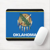 Oklahoma vlag muismat (Met muis)