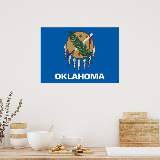 Oklahoma vlag poster (Keuken)
