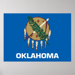 Oklahoma vlag poster