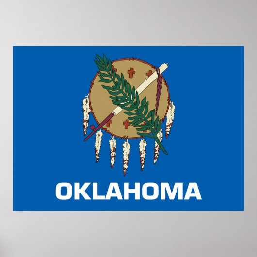 Oklahoma vlag poster (Voorkant)