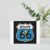 Oklahoma vlag Route 66 Shield Briefkaart (Staand voorkant)