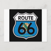 Oklahoma vlag Route 66 Shield Briefkaart (Voorkant)