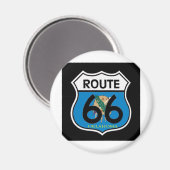 Oklahoma vlag Route 66 Shield Magneet (Voorkant / Achterkant)
