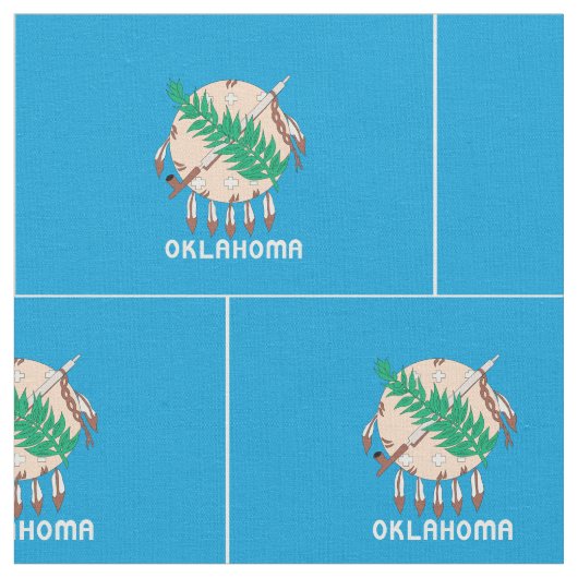 OKLAHOMA-vlag - Stof (Close Up)