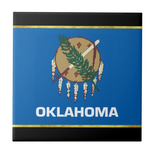 Oklahoma vlag tegeltje (Voorkant)