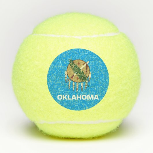 Oklahoma vlag tennisballen (Voorkant)