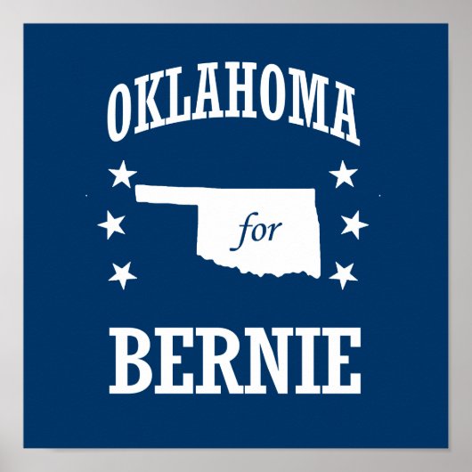 OKLAHOMA VOOR BERNIE SANDERS POSTER (Voorkant)