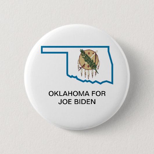 OKLAHOMA voor JOE BIDEN Button (Voorkant)