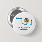 OKLAHOMA voor JOE BIDEN Button (Voorkant /achterkant)