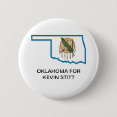 OKLAHOMA voor KEVIN STITT Button (Voorkant)