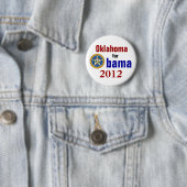 Oklahoma voor Obama 2012 Ronde Button 5,7 Cm (In situ)