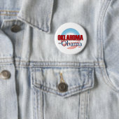 OKLAHOMA voor Obama Ronde Button 5,7 Cm (In situ)
