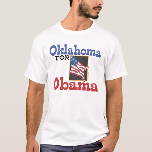Oklahoma voor Obama T-shirts (Voorkant)