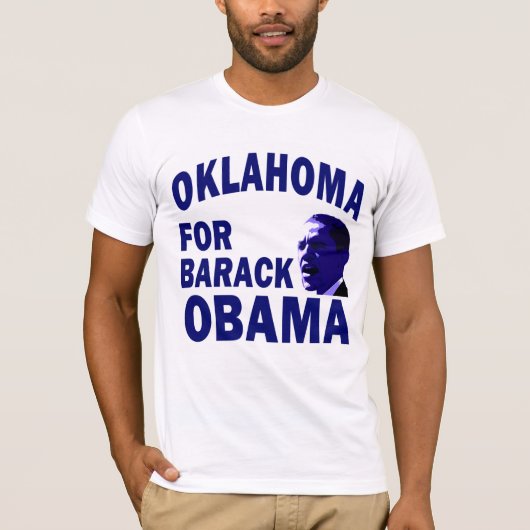 Oklahoma voor Obama Union T-Shirt (Voorkant)