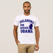 Oklahoma voor Obama Union T-Shirt (Voorkant volledig)