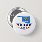 Oklahoma voor Trump Pence 2020 Ronde Button 5,7 Cm (Voorkant /achterkant)