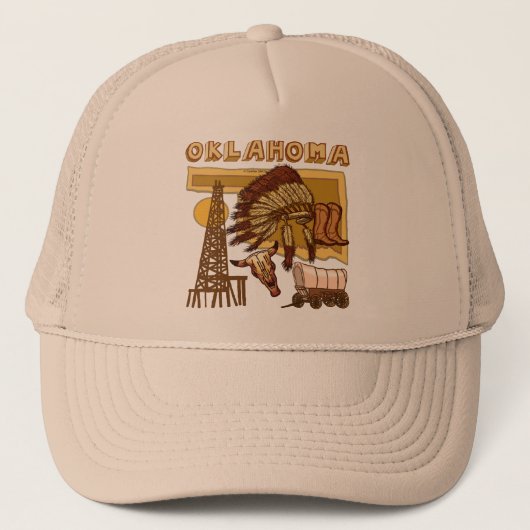 Oklahoma vrachtwagen trucker pet (Voorkant)