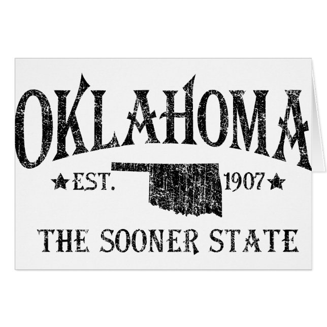Oklahoma - Vroegere staat (Voorkant Horizontaal)
