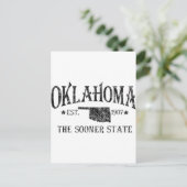 Oklahoma - Vroegere staat Briefkaart (Staand voorkant)