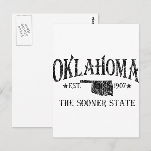 Oklahoma - Vroegere staat Briefkaart (Voorkant / Achterkant)