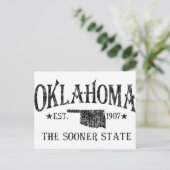 Oklahoma - Vroegere staat Briefkaart (Staand voorkant)
