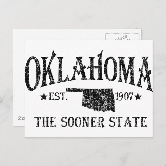 Oklahoma - Vroegere staat Briefkaart (Voorkant / Achterkant)