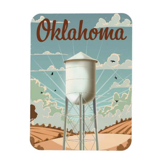 Oklahoma Watertoren Magneet (Verticaal)