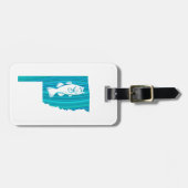 Oklahoma Wave Vist Bagagelabel (Voorkant horizontaal)
