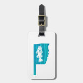 Oklahoma Wave Vist Bagagelabel (Voorkant verticaal)