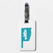 Oklahoma Wave Vist Bagagelabel (Achterkant verticaal)