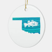 Oklahoma Wave Vist Keramisch Ornament (Links)