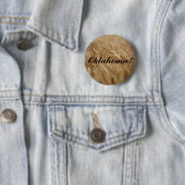 Oklahoma. Wavin' Wheat Ronde Button 5,7 Cm (In situ)