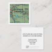 oklahoma We hebben verhuisd nieuw adres Kaart (Voorkant / Achterkant)