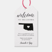Oklahoma Wedding Welkom Cadeaulabel (Voorkant)