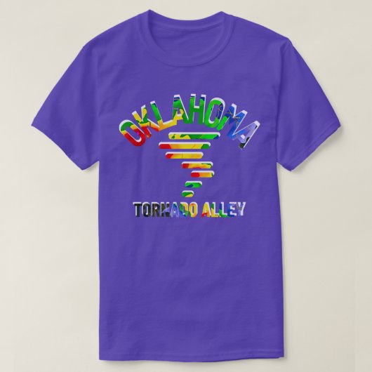 OKLAHOMA WEER TORNADO ALLEY T-SHIRT (Design voorkant)