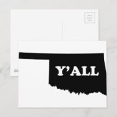 Oklahoma Yall Briefkaart (Voorkant / Achterkant)