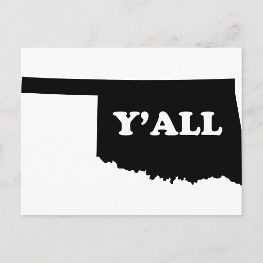 Oklahoma Yall Briefkaart (Voorkant)