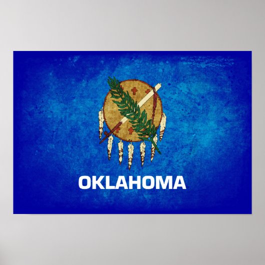 Oklahomaanse vlag; poster (Voorkant)