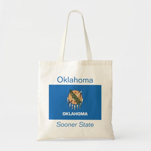 Oklahoman Flag Bag Tote Bag (Voorkant)