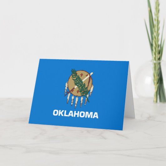 Oklahoman Flag, Flag of Oklahoma Kaart (Voorkant)